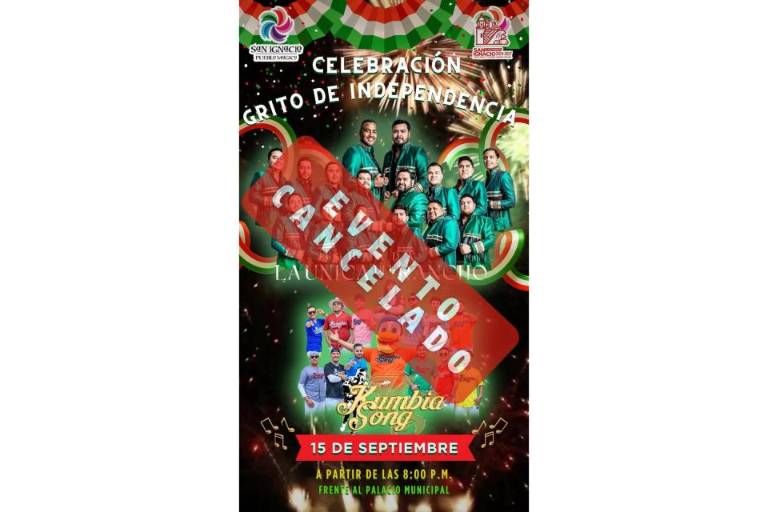 Por temas de seguridad, San Ignacio cancela Grito de Independencia y desfile cívico