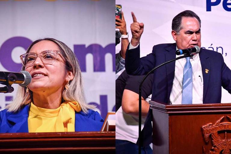 Última parada previo a votación en la UAS: comparecencia reventada a Denise Díaz y alfombra roja para Jesús Madueña