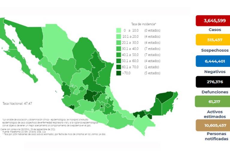 Salud registra 700 muertes más por Covid y 9 mil casos pese a disminución en tendencia