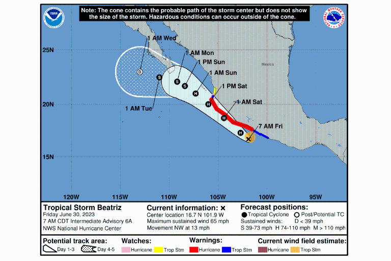 Vienen lluvias fuertes a Sinaloa desde este viernes
