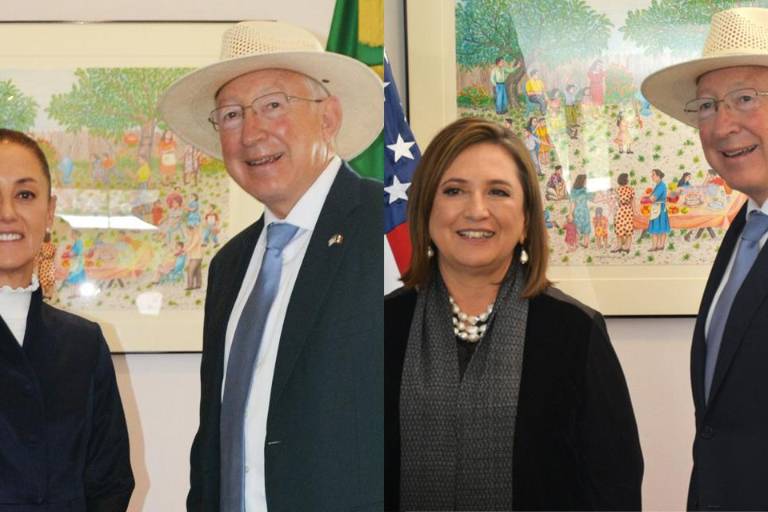 Embajador de EU se reúne con precandidatas Claudia Sheinbaum y con Xóchitl Gálvez