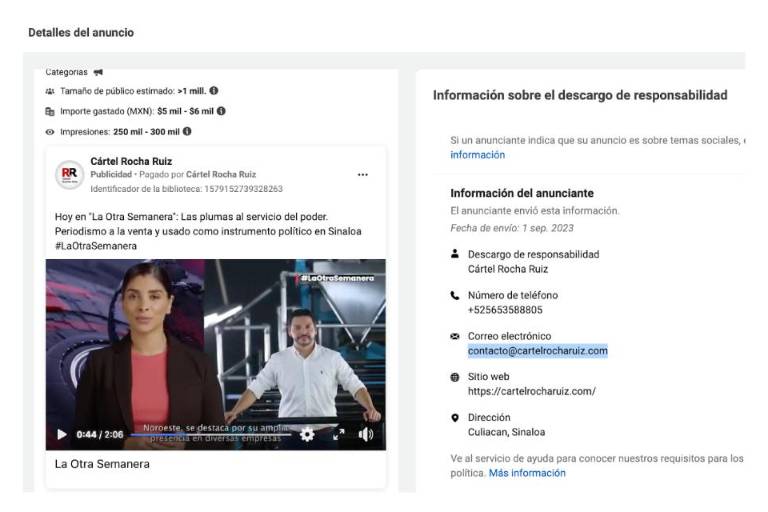 Le meten dinero a Facebook para difamar a Director de Noroeste