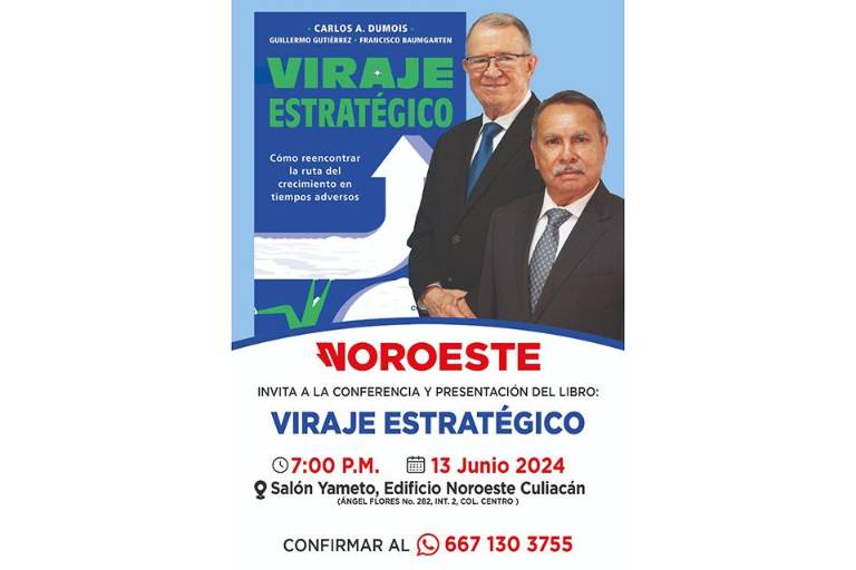 Abordarán Carlos Dumois y Guillermo Gutiérrez formas de crecimiento durante tiempos adversos, en Culiacán