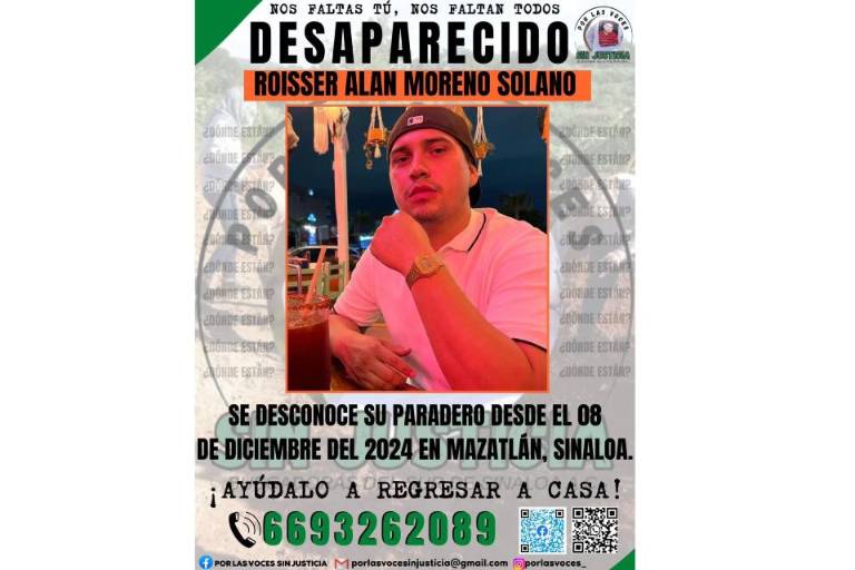 Hoy Roisser Alan cumple 23 años y más de 6 meses desaparecido; su mamá pide que se lo regresen