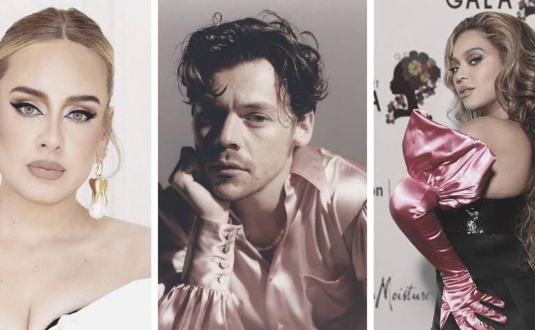 Adele, Beyoncé y Harry Styles, compiten por la Mejor Grabación en los Premios Grammy 2023