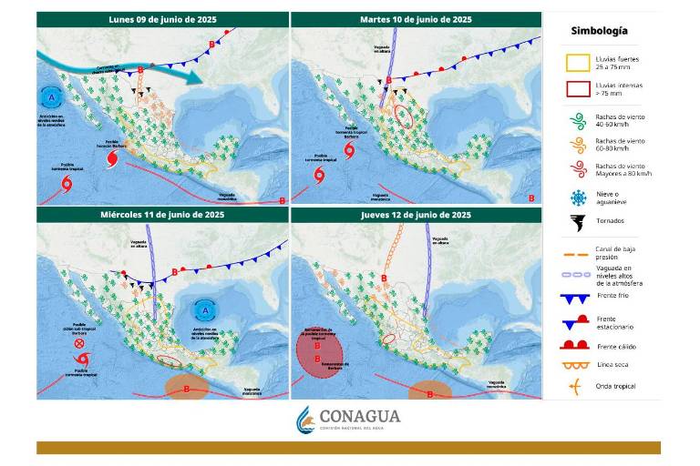 Se intensifica Bárbara a huracán de categoría uno frente a las costas de Jalisco y Colima