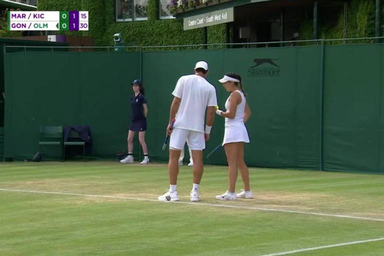 Giuliana Olmos y Santiago González son eliminados del Dobles Mixtos en Wimbledon