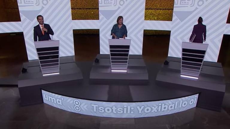 Los tres candidatos respondieron a una pregunta hecha por Jorge Álvarez Máynez sobre si impulsarían una reforma judicial.