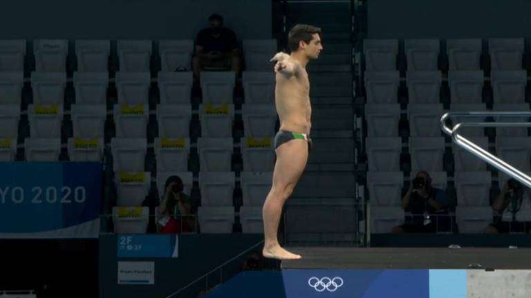El clavadista Andrés Isaac Villarreal Tudón logró su boleto a la semifinal de plataforma 10 metros individual.