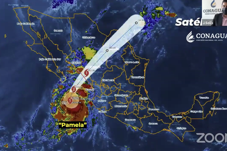 En alerta naranja, centro y sur de Sinaloa por acercamiento de huracán Pamela