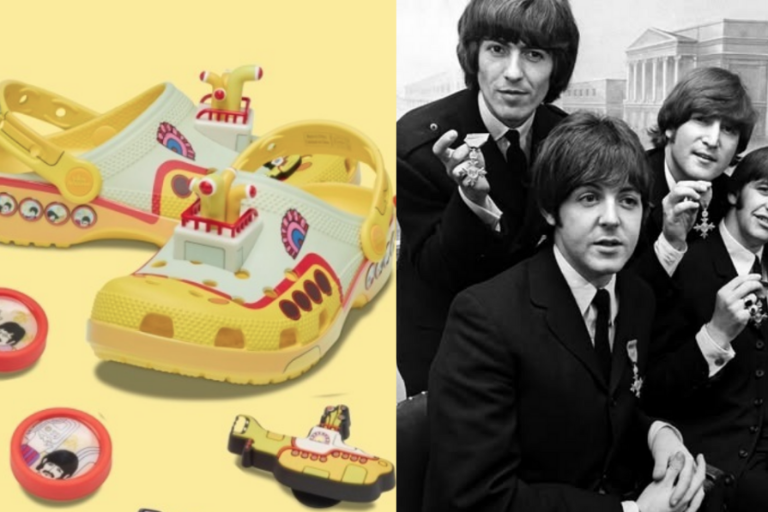 Lanza Crocs diseños inspirados en The Beatles
