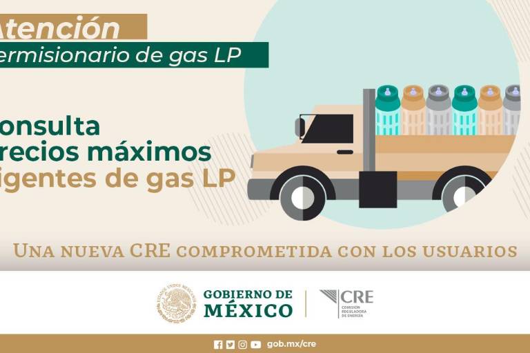 El Gas LP cierra el año con aumentos por kilo y litro. CRE comparte lista de precios