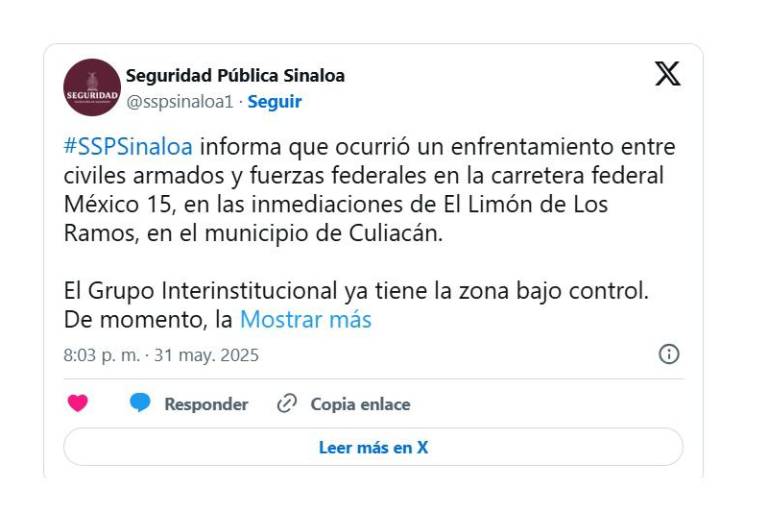 La SSP confirma enfrentamiento por la carretera México 15 e informan que ya se encuentra abierto un carril