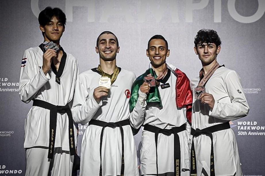 $!Carlos Navarro obtiene bronce en Mundial de Taekwondo Bakú 2023