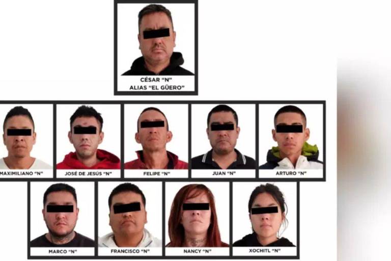 Detienen a 10 integrantes de grupo delictivo presuntamente implicados en el asesinato de niña en Chalco, Edomex