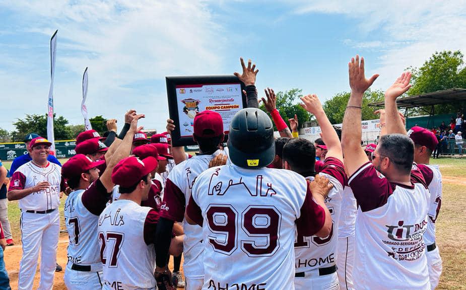 $!Ahome Tinto se corona en Estatal de Beisbol de Primera Fuerza