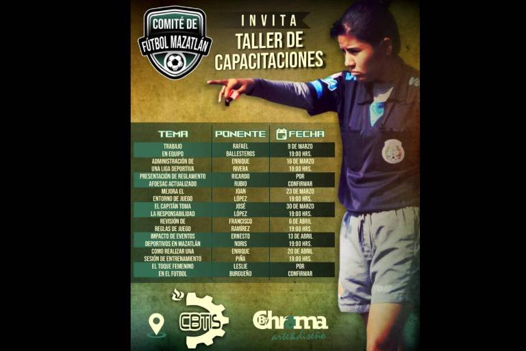 Comité Municipal de futbol de Mazatlán alista una serie de talleres