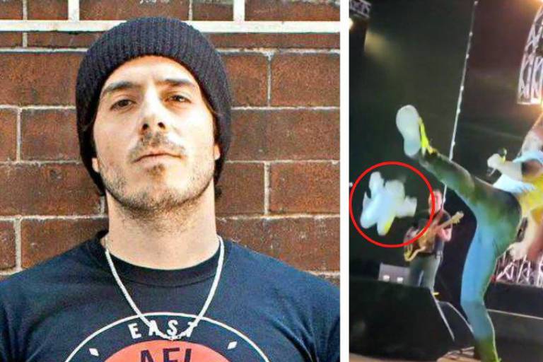 Critican a José Madero por patear peluches de ‘Dr. Simi’ en su concierto