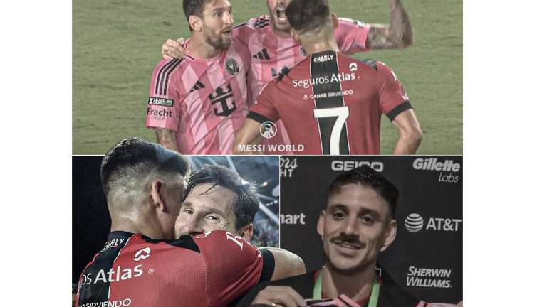 El gesto cerró con un abrazo y el intercambio de camisetas, dejando una imagen de respeto entre rivales.