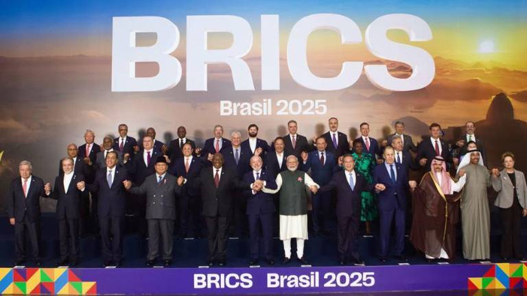 Los líderes globales en la Cumbre del BRICS en Brasil.
