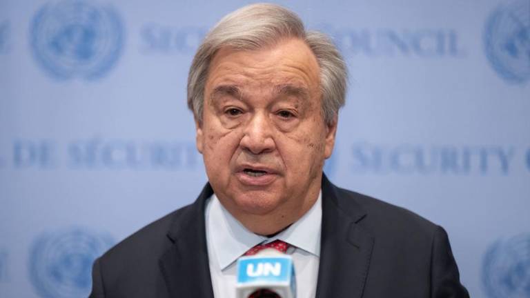 El Secretario General de la ONU, António Guterres, habla ante la prensa sobre la terminación de la Iniciativa del Mar Negro.