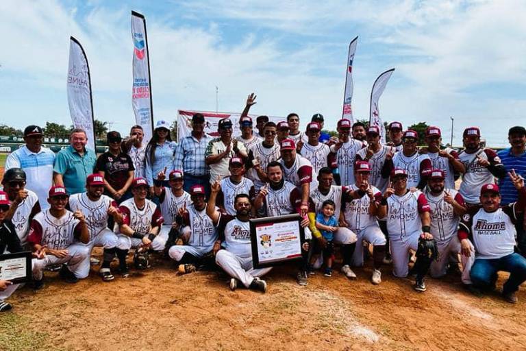 Ahome Tinto se corona en Estatal de Beisbol de Primera Fuerza