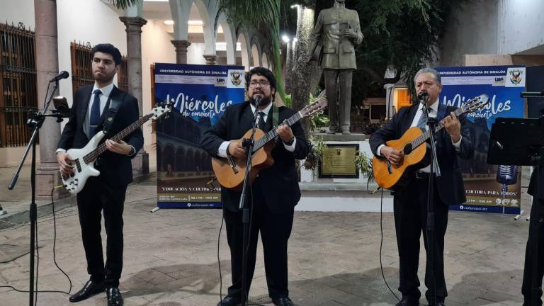 El Cuarteto San Miguel durante su presentación.