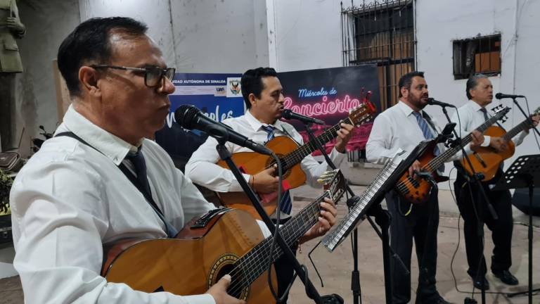 El Cuarteto Universitario durante su presentación.