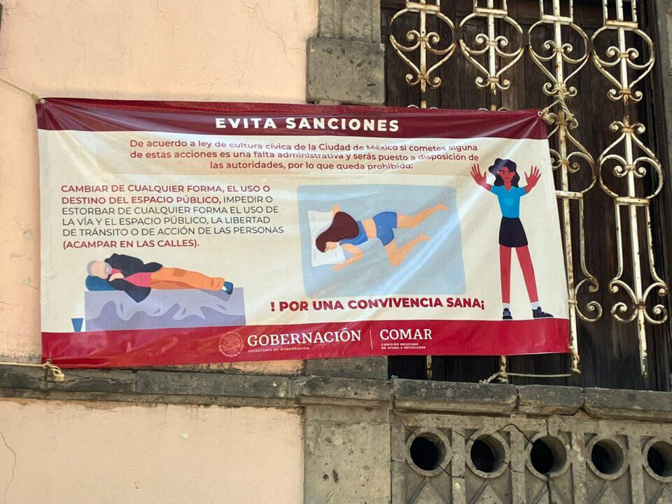 $!‘Queremos trabajar’: migrantes se instalan en la Colonia Juárez de la CDMX