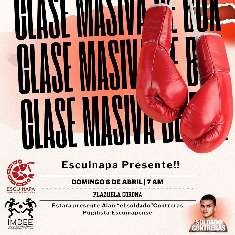 $!Escuinapa se prepara para la Clase Masiva de Boxeo