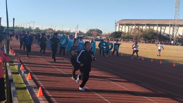 Los participantes recorrieron dos kilómetros.