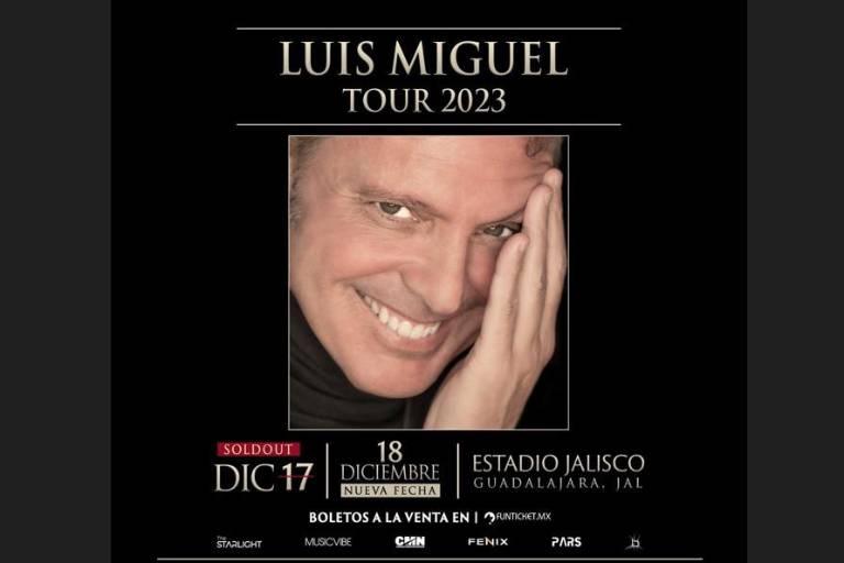 Luis Miguel anuncia nueva fecha para Guadalajara