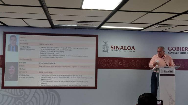 Durante su conferencia semanera, el Gobernador Rubén Rocha Moya dio a conocer a los ex priistas que se sumaron al movimiento de Claudia Sheinbaum por la Presidencia.