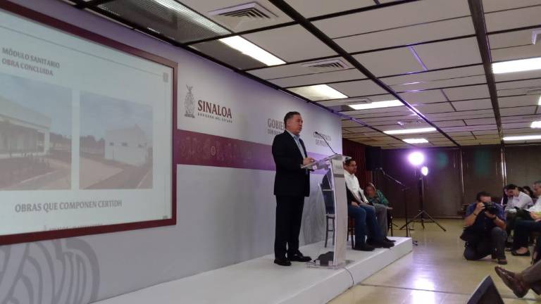 El Secretario General de Gobierno Enrique Inzunza Cázarez anuncia que en agosto iniciará operaciones el primer panteón forense de Sinaloa.