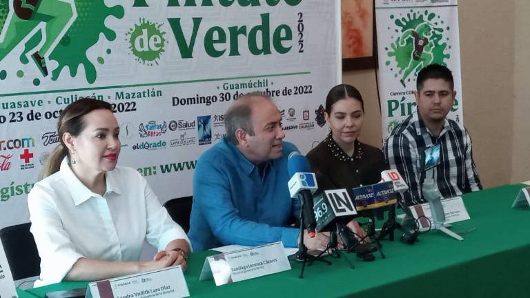 Directivos de Cobaes anuncian el reinicio presencial de la carrera Píntate de Verde.