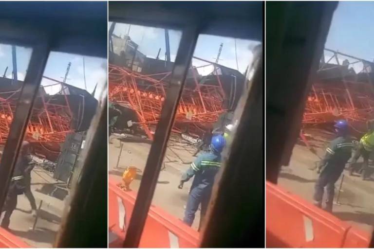 Cae andamio en obras de la Línea 12 del Metro de la CdMx