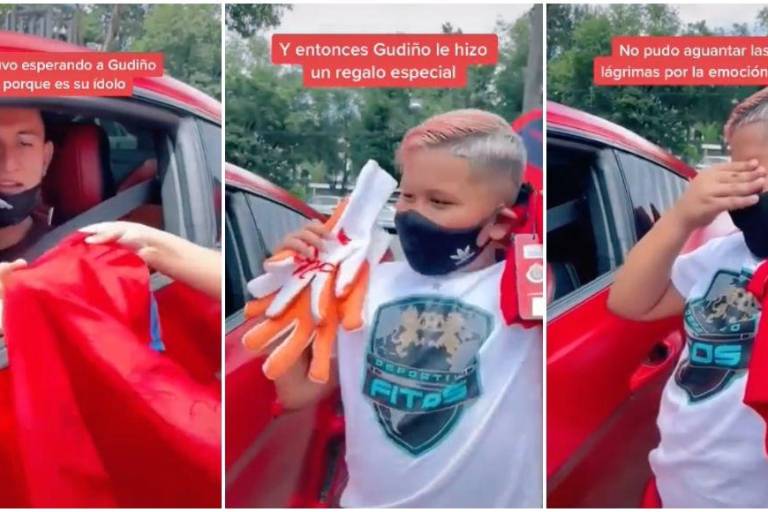 VIDEO: Raúl Gudiño regala sus guantes a un niño y lo conmueve hasta el llanto