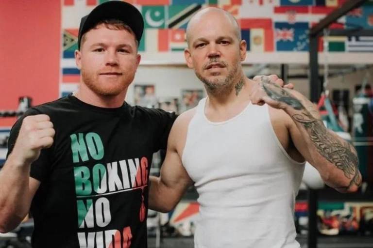 Canelo Álvarez se reúne con Residente previo a pelea con el ruso Dmitry Bivol
