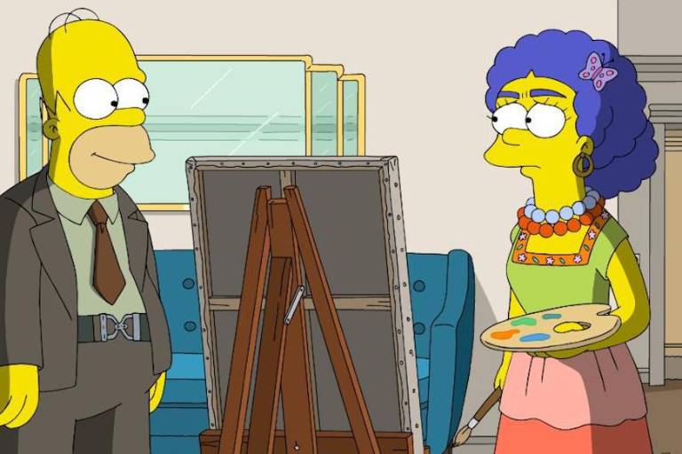 Los Simpson dan vida a Frida Kahlo y Diego Rivera