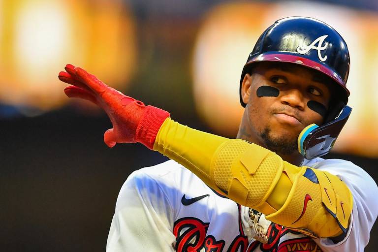 Ronald Acuña se reportó a los Bravos listo para mostrar todo su talento