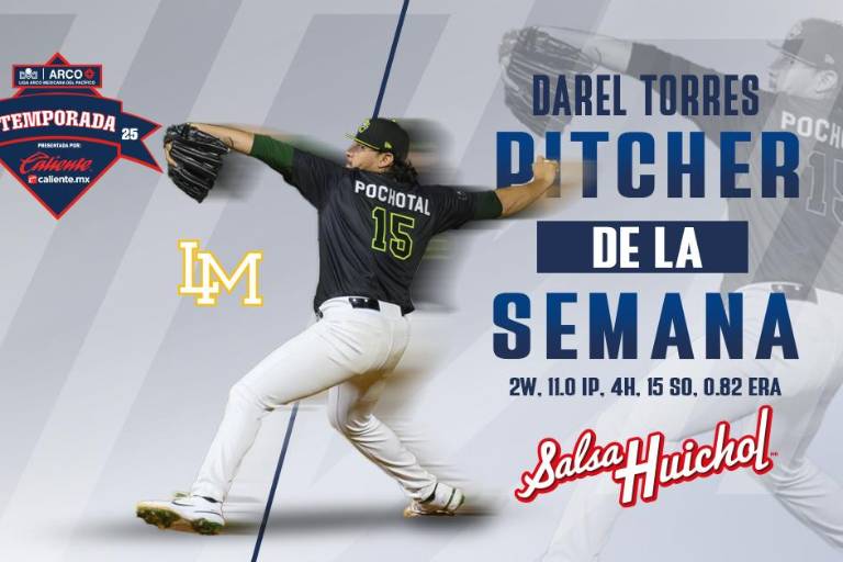 El derecho Darel Torres gana el Pitcher de la Semana