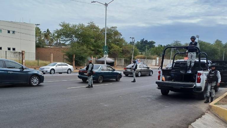 El operativo se despliega hasta en ocho sectores de Culiacán, los cuales son de forma aleatoria.